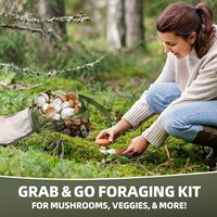 Sac de cueillette de champignons pliable en maille pour l'extérieur, sac de récolte à bandoulière pour la randonnée et le camping
