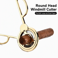 Coupe-cigares en acier inoxydable à double lame pour hommes, accessoire de fumage portable, durable et luxueux, logo personnalisé, meilleur cadeau