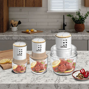 Picadora de Carne Eléctrica 3 en 1 con Recipiente de Vidrio, Cortadora de Alimentos, Mezcladora de Cocina Multifunción, Directo de Fábrica - Product Image 5