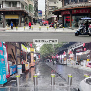 Bolardos hidráulicos Bolardos de elevación hidráulicos de seguridad con luz LED completamente automáticos controlados a distancia con aplicación de teléfono móvil - Product Image 6