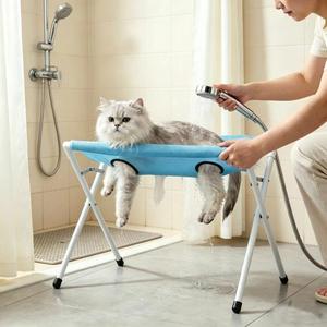 Support de bain multifonctionnel pour chat, baignoire fixe pour toilettage, usage en salle de bain, pour la coupe et le démêlage des poils - Product Image 6