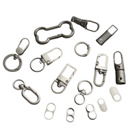 Mosquetón de aleación de zinc para llavero, hebilla cuadrada, cierre de equipaje, anillo de resorte, gancho ajustable para cordón de teléfono, accesorio.