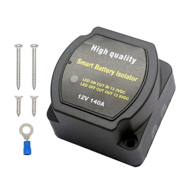 Waterproof 12V 140A Smart Voltage Sensitive Relay Dual Battery Isolator for Marine Car