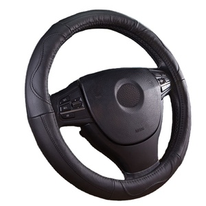 Universal Fit Sports-Style Leather Steering Wheel Cover New <strong>Car</strong> <strong>Accessories</strong> <strong>in</strong> PU Plush High Quality Fiber Leather Material - Product Image 1