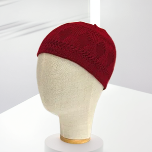 หมวกและหมวกถักนิตติ้งสำหรับผู้ชาย, หมวกผ้าระบายอากาศได้ดีหมวกสไตล์ชนเผ่ามุสลิมมุสลิมสวมใส่สบาย - Product Image 1