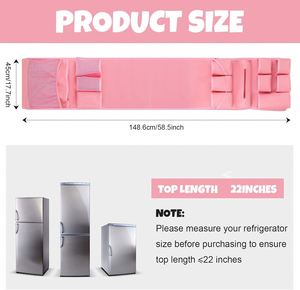 Organizador para Mini Refrigerador, Accesorios Esenciales para Dormitorios, Cubierta Antipolvo con 14 Bolsillos para la Mayoría de los Refrigeradores Domésticos, Organizador Colgante Mini Caddy - Product Image 3