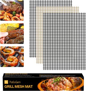 2024 Non-stick Rotisserie 40*33CM BBQ <b>Mesh</b> <b>Grill</b> Mat Reusable BBQ <b>Grill</b> <b>Mesh</b> Mat - Product Image 2