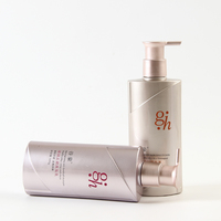 Bouteilles de lotion corporelle en PET en gros, cosmétiques pour soins de la peau, 500 ml, avec bouchons pulvérisateurs personnalisés, pour la douche, impression sérigraphique