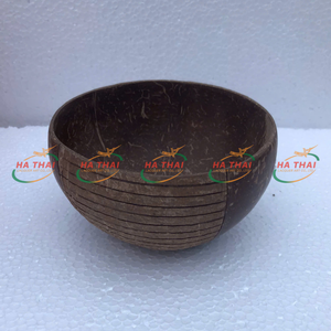 Tazón de coco natural, cuenco de cáscara de coco hecho a mano ecológico, portavelas tallado decorativo con acabado de laca colorida - Product Image 6