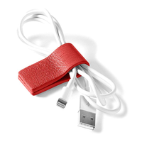 Support magnétique pour câble de téléphone, organisateur de câbles réutilisable en cuir PU, clips portables pour câbles, cadeaux pour femmes et hommes