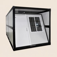 Maison conteneur pliable d'usine OEM, vente en gros, préfabriquée, étanche, pour dortoir de chantier, bureau, cabine portable
