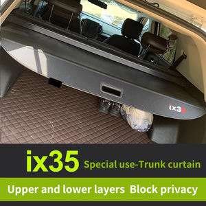 Cubierta de carga de <span class=keywords><strong>maletero</strong></span> retráctil de ajuste personalizado para <span class=keywords><strong>Hyundai</strong></span> Ix35 (2010-2023), Tucson L y <span class=keywords><strong>Santa</strong></span> <span class=keywords><strong>Fe</strong></span>-Almacenamiento de partición de equipaje trasero - Product Image 4