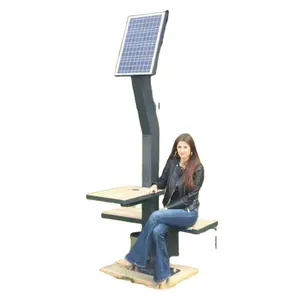 Customize Outdoor Public Solar Equipment Solar System Charger Controller Mppt Solar Charging Chair Station for Mobile Phone