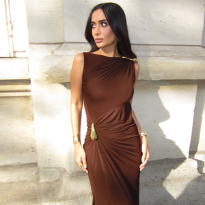 Vestido Maxi Casual de Verano para Mujer, Sexy, Sin Mangas, Ajustado, Moldeador, para Fiesta, Club Nocturno, con <span class=keywords><strong>Faja</strong></span> Levanta Caderas - Product Image 3