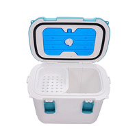 Panier isotherme portable 10QT personnalisé, étanche et durable, pour usage vétérinaire et pêche, réutilisable, style moderne, en PP, pour canettes de sang
