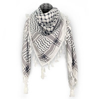 Foulard Hijabs personnalisé Premium Kuffiyeh Palestine arabe pour hommes et femmes foulard drapeau de la Palestine Kufiya foulard Vente en gros