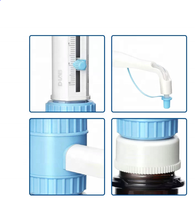 Dispenseur de laboratoire à fixation sur flacon pour la manipulation des liquides, 2,5-25 ml, type pipette