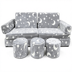 <span class=keywords><strong>Canapé</strong></span> de jeu pour enfants pour petits appartements, modulaire, amovible et lavable, pour chambre d'enfant, pour utilisation en centre commercial, Objectifs du Millénaire pour le développement - Product Image 1