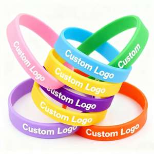 Pulseras de goma con logotipo personalizado en relieve e impreso para festivales y campañas de concientización Pulseras de silicona - Product Image 3