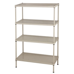 Organisateur de rangement domestique à plusieurs niveaux disponible, étagère en métal perforé à 4 niveaux en provenance d'une usine chinoise - Product Image 3