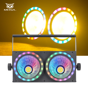200W 2 mắt 2x100W DMX <span class=keywords><strong>COB</strong></span> blinder <span class=keywords><strong>LED</strong></span> khán giả ánh sáng tại chỗ với Vòng Hào Quang cho sân khấu DJ Bar Club Show Studio - Product Image 4