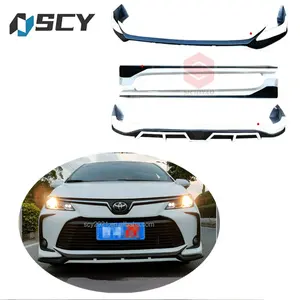 For Corolla body kit 2019-2021 Toyota Corolla Front lip style B bumper Rear lip Side skirt