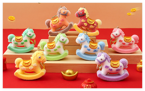 Porte-clés <span class=keywords><strong>Cheval</strong></span> <span class=keywords><strong>à</strong></span> <span class=keywords><strong>Bascule</strong></span> de Dessin Animé Symbole de l'Année, <span class=keywords><strong>en</strong></span> Métal Vintage, Animal du Zodiaque, Pendentif <span class=keywords><strong>à</strong></span> Suspendre pour Sac <span class=keywords><strong>à</strong></span> Dos, Cadeaux du Nouvel An - Product Image 4