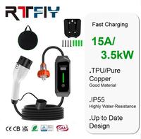 Meilleur prix, chargeur EV portable 15A avec prise australienne, 3,5 kW, type 2, utilisation domestique, recharge de véhicules électriques, IP55, certifié CE RoHS