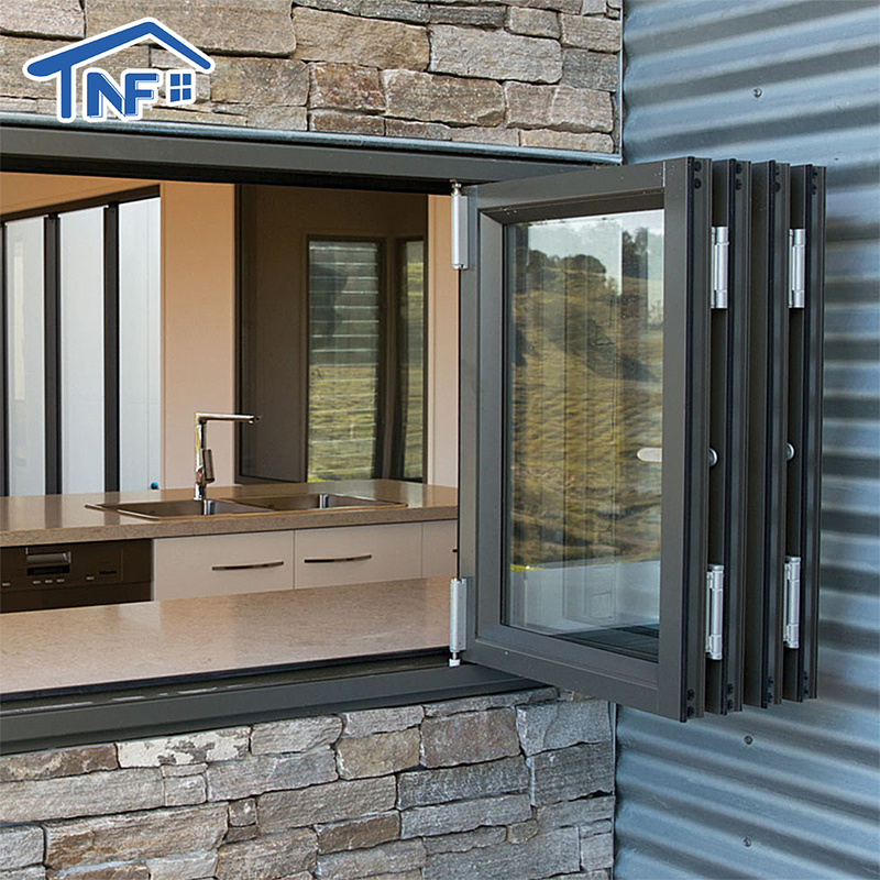 Modern Style Aluminum Balcony Accordion Bifold