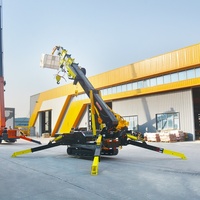 Grue araignée de 8 tonnes à flèche télescopique, mini-grue sur chenilles mobile, vente en gros