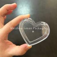 ISMAN luxe 5g en forme de coeur fard à paupières étui à parois épaisses clair amour Compact vide Blush boîtier en gros marque privée Pro