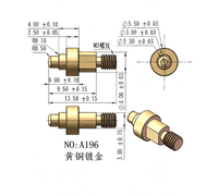 Connecteurs de précision EV BMS, broches personnalisées en alliage de cuivre ou en acier inoxydable, usinées CNC, contacts de prise de charge OEM ODM