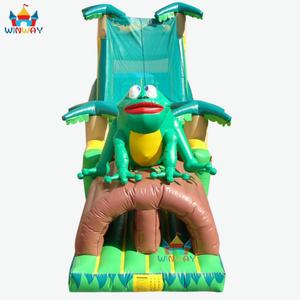 Glissade et parcours d'obstacles gonflables en PVC sur le thème de la grenouille géante, marque WINWAY, pour 20 enfants, utilisation en extérieur - Product Image 5