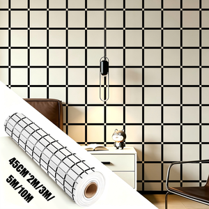 Rotoli di Carta da Parati Moderna di Lusso, Adesivi <span class=keywords><strong>Murali</strong></span> in PVC Autoadesivi con Motivo Floreale per Soggiorno e Decorazione Domestica - Product Image 5