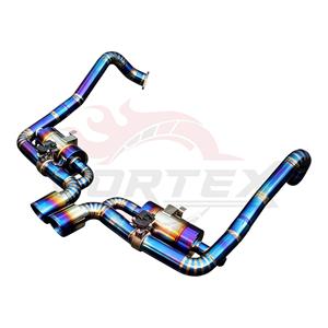 Silencieux à valve en titane bleu personnalisé Vortex Global Market pour Porsche 718 Boxster Cayman 2.0T 2.5T, assemblages de production en série - Product Image 3