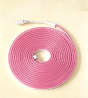 Kit de Tira de Luz LED de Neón de Silicona de 12V, Bajo Voltaje, 6x12mm, Impermeable, 2835, Cinta Flexible para Señalización Publicitaria Exterior