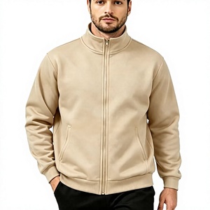 Chaqueta de Invierno para Hombre, Impermeable, de Forro Polar Tejido, con Cierre, 100% Poliéster, Casual, Ligera, Cuello Alto Simulado, Manga Larga, para Actividades al Aire Libre, Directo de Fábrica - Product Image 3