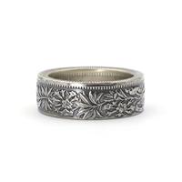 Bague tendance en gros avec pièce de 2 francs, motif étoile d'Edelweiss, bague modifiée unisexe pour couple, style personnalisé, vente chaude
