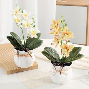 Planta Artificial de Magnolia en Maceta de Seda para Decoración del Hogar, Regalo Hecho a Mano para el Año Nuevo <span class=keywords><strong>Chino</strong></span> y Graduación - Product Image 4