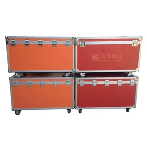 Custom Orange Flight Case tool cabinet industry aluminum shipping case Road case