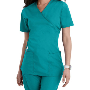 RTS pronto per la spedizione divise ospedaliere mediche in Spandex di vari colori Nurs Top - Product Image 2