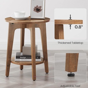Piccolo tavolo da tè di lusso leggero di fascia alta in legno massello <span class=keywords><strong>tavolino</strong></span> da caffè <span class=keywords><strong>per</strong></span> casa appartamento <span class=keywords><strong>per</strong></span> balcone da soggiorno semplice divano laterale - Product Image 2