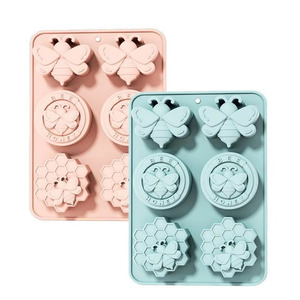 Honeybee & Honeycomb Silicone <b>Molds</b> with Easy Demould Feature for Homemade Soap Lotion Bar Jello Bath Bomb Beeswax <b>Candle</b> - Product Image 2