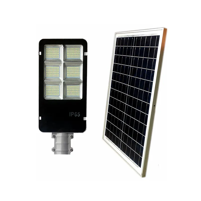 300W Nuevo diseño Venta al por mayor energía verde Integrado al aire libre IP65 LED Luz de calle solar