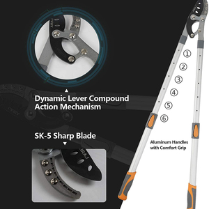 2025 công nghiệp lớp kính thiên văn <span class=keywords><strong>lopping</strong></span> <span class=keywords><strong>Shears</strong></span> làm vườn pruner cây cắt với mở rộng xử lý gấp hàng rào <span class=keywords><strong>Shears</strong></span> - Product Image 4