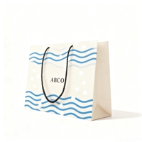 Sac cadeau de luxe marron violet recyclable Logo imprimé personnalisé pour les petites entreprises pour les vêtements Parfum Shopping Expositions Artisanat