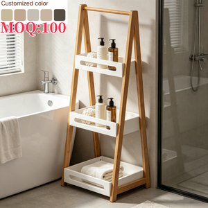 Estante <span class=keywords><strong>de</strong></span> <span class=keywords><strong>Baño</strong></span> <span class=keywords><strong>de</strong></span> Bambú <span class=keywords><strong>de</strong></span> 3 Niveles, Impermeable, Independiente, Organizador <span class=keywords><strong>de</strong></span> Ducha, Ahorra Espacio, <span class=keywords><strong>para</strong></span> Artículos <span class=keywords><strong>de</strong></span> Aseo, <span class=keywords><strong>Mueble</strong></span> <span class=keywords><strong>de</strong></span> <span class=keywords><strong>Baño</strong></span> - Product Image 1