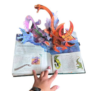 Papier Cadeau Artisanat Rectangle 3D <span class=keywords><strong>Pop</strong></span> <span class=keywords><strong>up</strong></span> Animaux Encyclopédie <span class=keywords><strong>Livre</strong></span> Personnalisé Disponible Trois Dimensions Carte De Voeux pour Enfants - Product Image 4