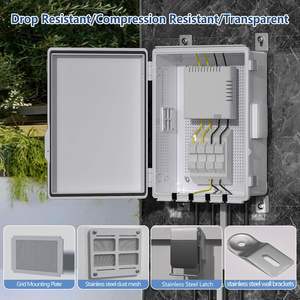 ナムナニー 3813-H IP65 防水エンクロージャー 電気ボックス付き ABS 電気接続ボックス 屋外耐候性電気パネルボックス - Product Image 2