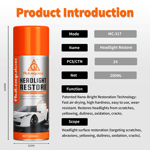 Kit de restauration rapide des phares 200ML, <span class=keywords><strong>nettoyant</strong></span> et restaurateur de phares facile à appliquer pour les phares oxydés et jaunis - Product Image 4